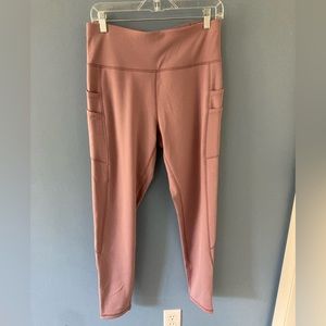 XIEERDUO Athletic Light Purple Athletic Leggings